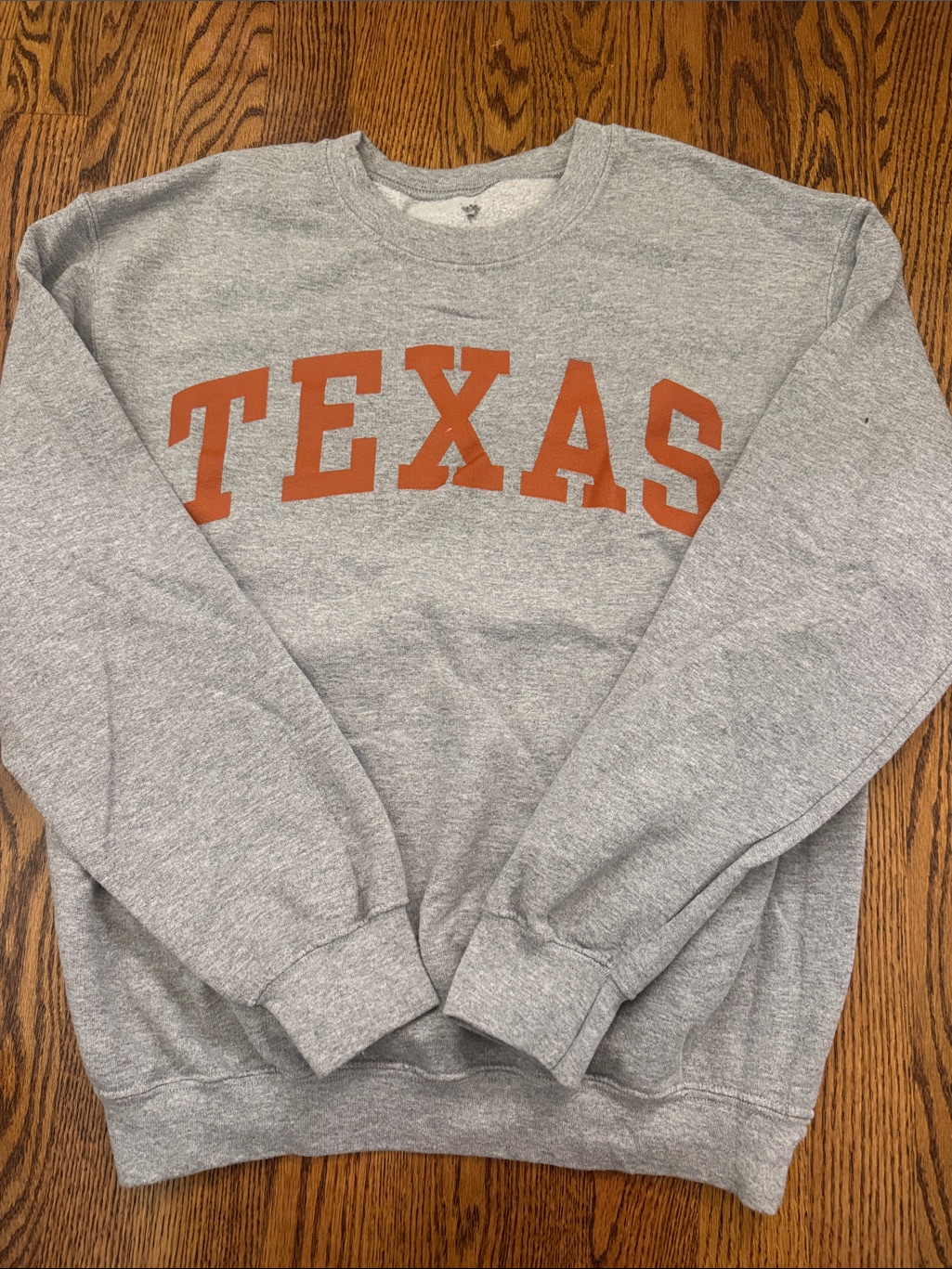Gray Texas Crewneck Sweatshirt - Classic Collegiate Style